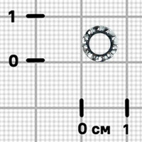 Шайба зубчатая DIN 6798 4 мм 120 шт.
