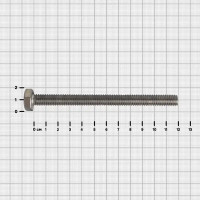 Болт DIN 933 нержавеющая сталь А2 10x120 мм