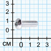 Винт DIN 7380 8x20 мм оцинкованный 10 шт.