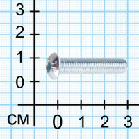Винт DIN 7380 8x30 мм оцинкованный 6 шт.