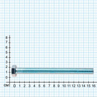 Болт DIN 933 14x160 мм оцинкованный