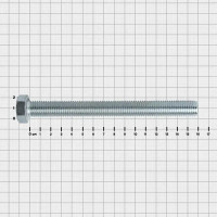 Болт DIN 933 16x160 мм оцинкованный