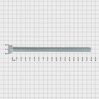 Болт DIN 933 12x180 мм оцинкованный