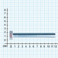 Болт DIN 933 14x120 мм оцинкованный
