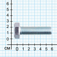 Болт DIN 933 14x60 мм оцинкованный