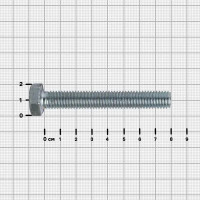 Болт DIN 933 12x80 мм оцинкованный
