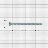 Болт DIN 965 8x100 мм оцинкованный