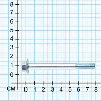 Болт DIN 6921 8x80 мм оцинкованный