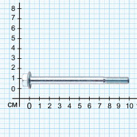 Болт DIN 6921 8x100 мм оцинкованный