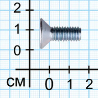 Винт DIN 7991 6x16 мм оцинкованный 30 шт.