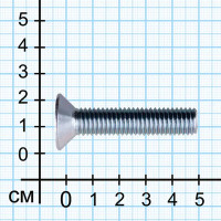 Винт DIN 7991 10x50 мм оцинкованный 4 шт.
