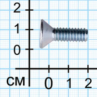 Винт DIN 7991 6x20 мм оцинкованный 26 шт.