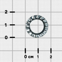 Шайба зубчатая DIN 6798 10 мм 20 шт.