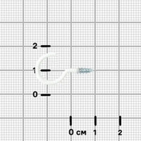 Шуруп-крюк 3x10 мм сталь RAL9003 15 шт.
