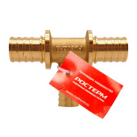 Тройник Ростерм 25x25x25 мм латунь