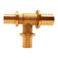 Тройник переходной Ростерм 20x16x16 мм латунь