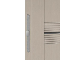 Дверь межкомнатная со стеклом Онда Г 90x200 см Hardflex цвет ясень с замком и петлями