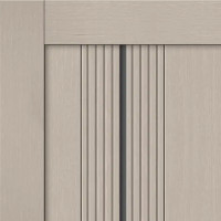 Дверь межкомнатная со стеклом Онда В 70x200 см Hardflex цвет ясень с замком и петлями