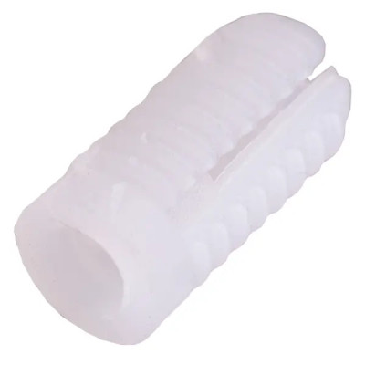 Футорка под саморез 5x12 мм пластик цвет белый 40 шт.