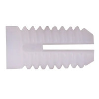 Футорка под саморез 5x12 мм пластик цвет белый 40 шт.