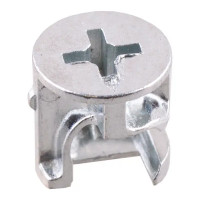 Эксцентрик 12 мм сталь цвет серебро 4 шт.