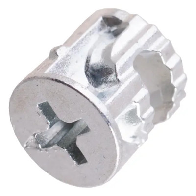 Эксцентрик 12 мм сталь цвет серебро 4 шт.