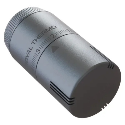 Термостатическая головка жидкостная Royal Thermo Design M30x1.5 серебро