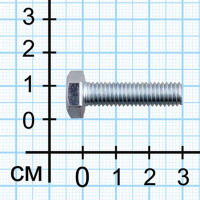Болт DIN 933 10x30 мм оцинкованный 1 кг