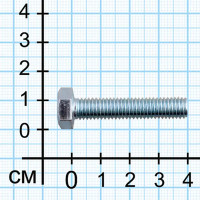 Болт DIN 933 10x40 мм оцинкованный 1 кг