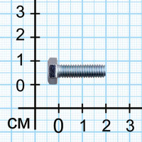 Болт DIN 933 8x20 мм оцинкованный 1 кг