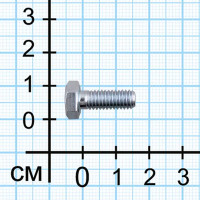 Болт DIN 933 6x16 мм оцинкованный 1 кг