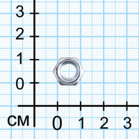 Гайка DIN 934 6x10 мм оцинкованная 1 кг