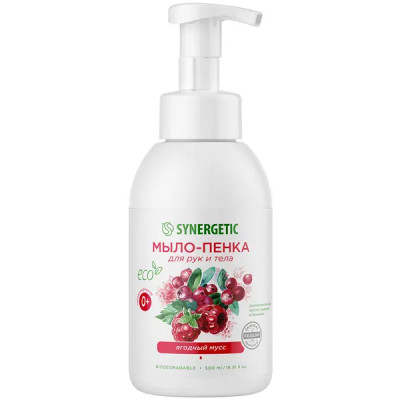Жидкое мыло для рук Synergetic Ягодный мусс 500 мл