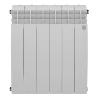 Радиатор секционный Royal Thermo BiLiner B 500/87 6 секций боковое подключение биметалл белый