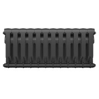 Радиатор секционный Royal Thermo BiLiner B 350/87 12 секций боковое подключение биметалл черный