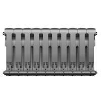 Радиатор секционный Royal Thermo BiLiner B 350/87 10 секций боковое подключение биметалл серый