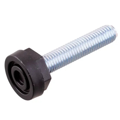 Мебельная ножка регулируемая стальная М10x50 мм, серебро