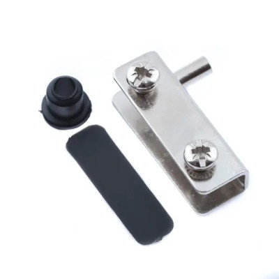 Петля для стеклянной двери цвет никель 2 шт.