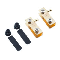 Петля для стеклянной двери цвет золото 2 шт.