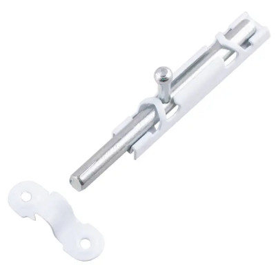 Шпингалет ЗТ Ц.Д. ЗТ-12 80 мм цвет белый