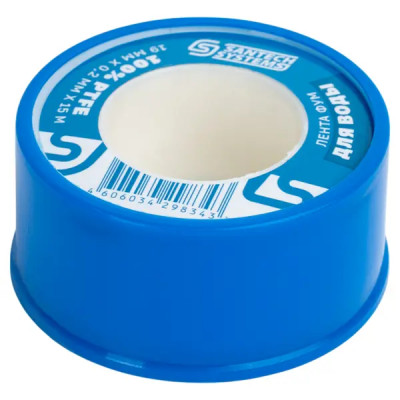 Лента-фум для воды 19x0.2 мм 15 м PTFE