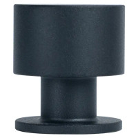 Мебельная ручка-кнопка Лион 24 мм черная