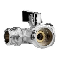 Кран трехходовый угловой MPF PN24 1/2\