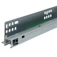 Мебельные направляющие скрытого монтажа 350 мм сталь цвет серебро