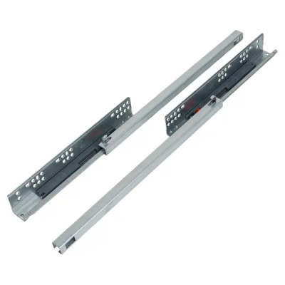 Мебельные направляющие 400 мм сталь цвет серебро