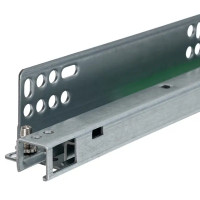 Мебельные направляющие скрытого монтажа 400 мм сталь цвет серебро