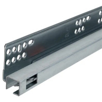 Мебельные направляющие 350 мм сталь цвет серебро