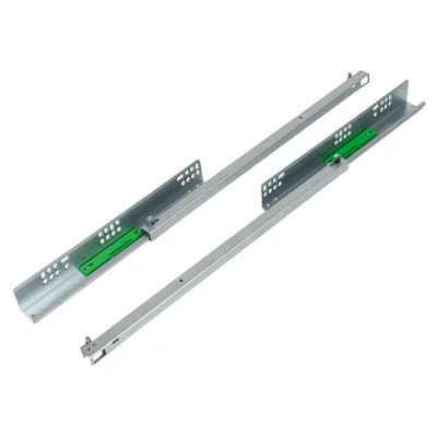 Мебельные направляющие 450 мм сталь цвет серебро