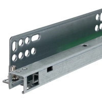 Мебельные направляющие 450 мм сталь цвет серебро