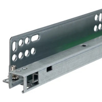 Мебельные направляющие скрытого монтажа 300 мм сталь цвет серебро